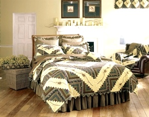 Barn Raising Pine Cone Quilt