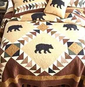 Woodcut Bear Collection by Donna Sharp | Woodcut Donna Sharp | Donna Sharp | Donna Sharp Quilt